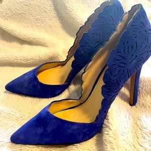 Jessica Simpson Royal Blue Suede Pumps- Size 8